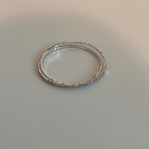 Stella & Dot rhinestone flexible bangle bracelet